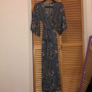 Zara Floral Silk Jumpsuit